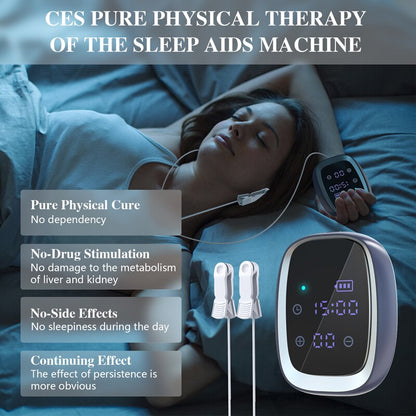 Dispositif d'aide au sommeil KTS Thérapie de stimulation CES 600mAh Anxiété à main Dépression Instrument de sommeil rapide Thérapie du sommeil Insomnie