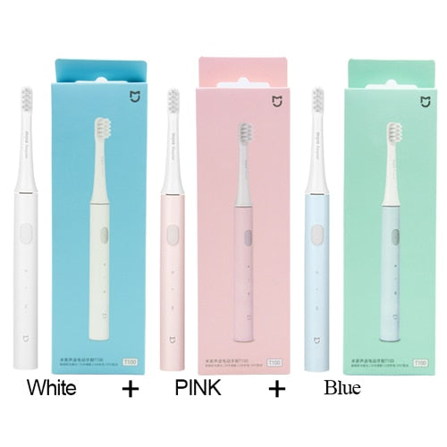 Xiaomi Mijia T100 Sonic Electric Toothbrush Mi Smart Tooth Brush Colorful USB Rechargeable IPX7 Waterproof For Toothbrushes head