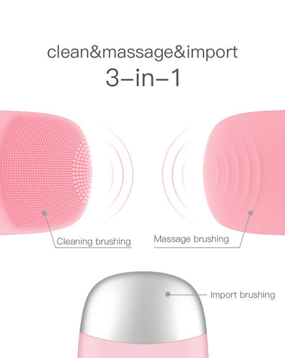 clean&massage&import 3-in-1 Cleaning brushing