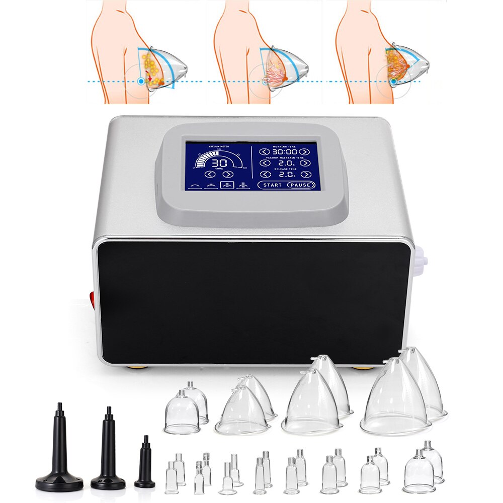 Vacuum Therapy Butt Lift Macchina per l'ingrandimento del seno Lymph Detox Cupping Massaggio Dimagrante Cura della pelle Attrezzatura per modellare il corpo