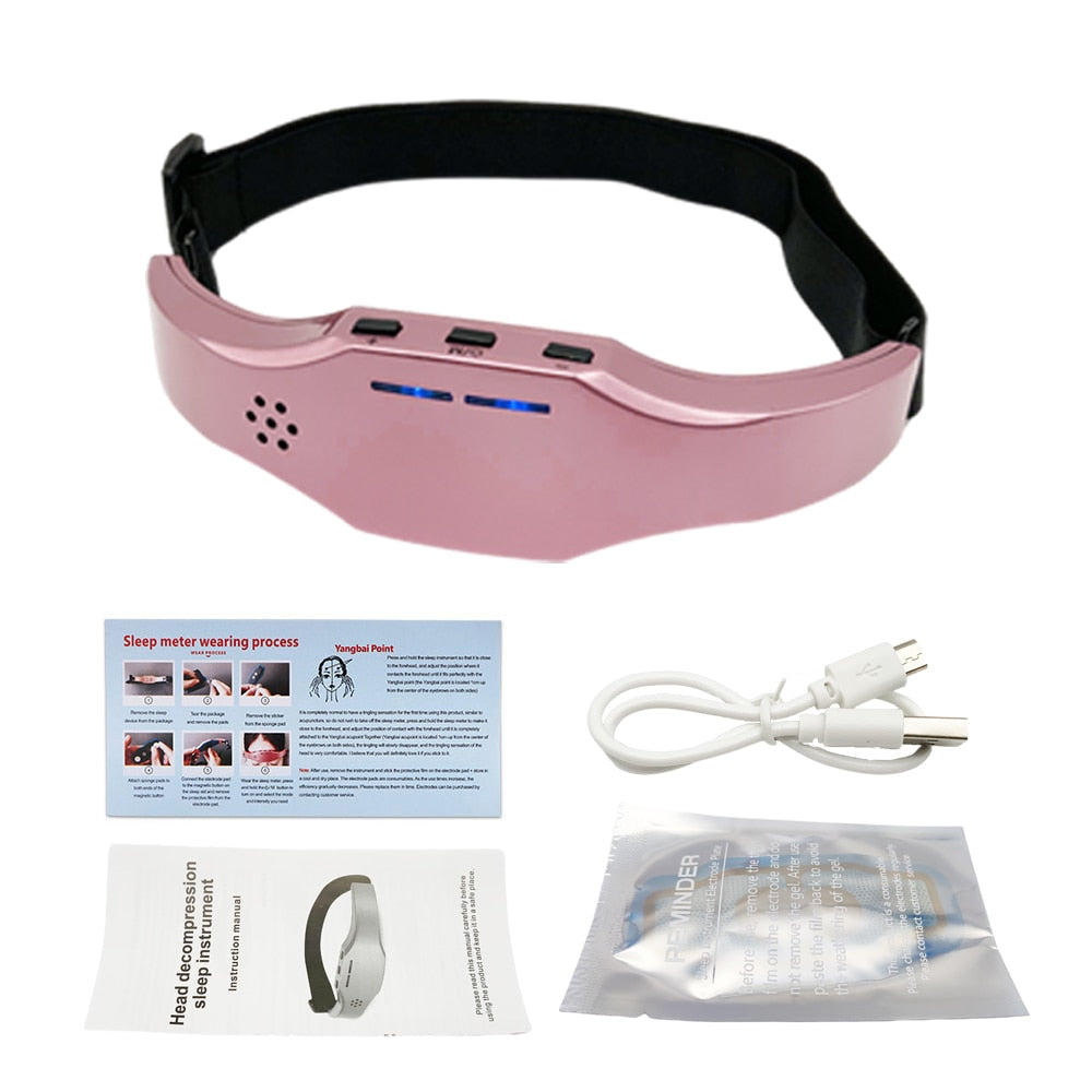 Head Massager Electric Headache And Migraine Relief Physiotherapy Antiestres Insomnia Relax Therapy Sleep Monitor Health Care