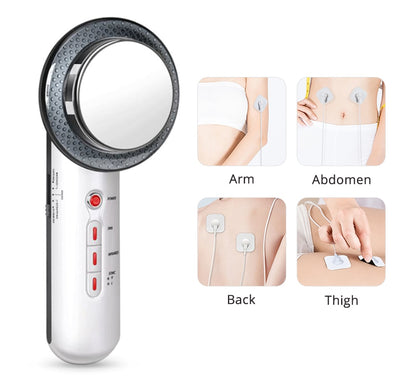 3 in 1 Ultrasonic Cavitation Fat Remover Slim Anti-Cellulite Machine Microcurrent Device Body Massager