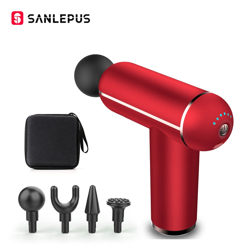 SANLEPUS Pistola de Massagem LCD Portátil Para o Corpo, Pescoço, Costas, Percussão Elétrica, Massageador de Tecido Profundo, Relaxamento Muscular, Fitness, Emagrecimento