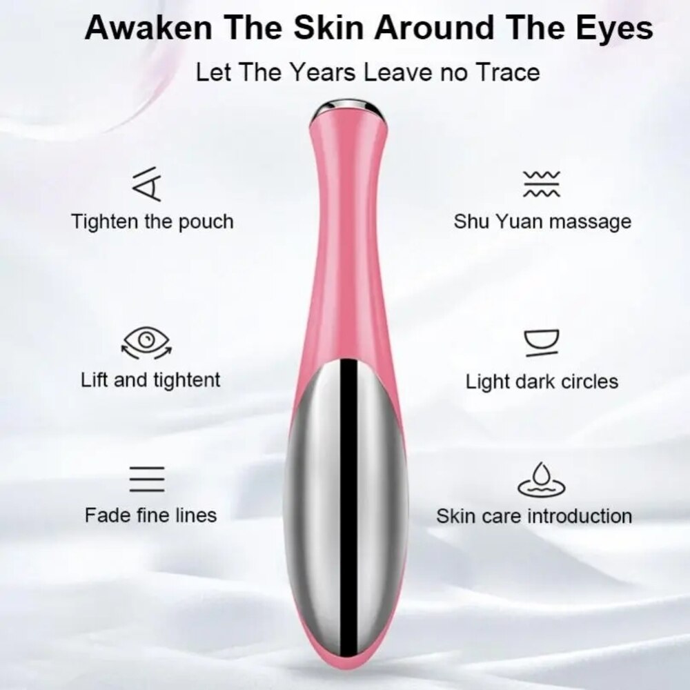 Mini massageador para os olhos microcorrente para remoção de rugas nos olhos antienvelhecimento massageador vibratório bastão mágico para cuidados com a pele dos olhos instrumento de beleza