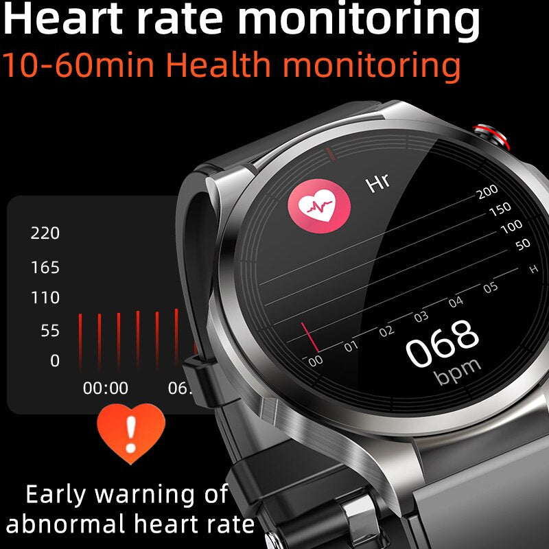 New Blood Glucose Smartwatch ECG+PPG Monitoring Heart Rate Blood Pressure Body Temperature Oximetry Smart Watch For Men Women