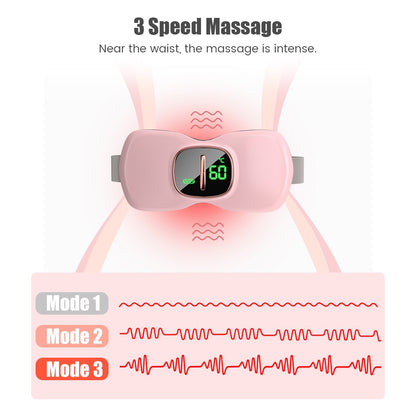 Warm Palace Belt Electric Period Cramp Massager Intelligent Heating Menstrual Warmth Pad Relieve Menstrual Pain and Keep Warm