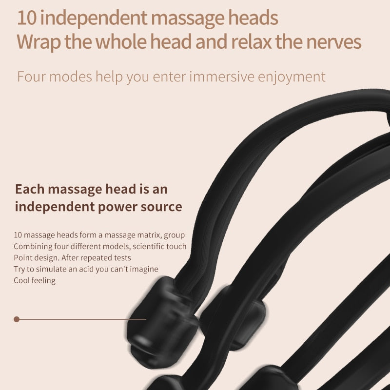 each massage head is an independent power source 10 massage heads form a