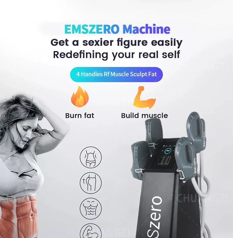 EMSZero for a sexier figure: burns fat, builds muscle, and sculpts with RF technology.