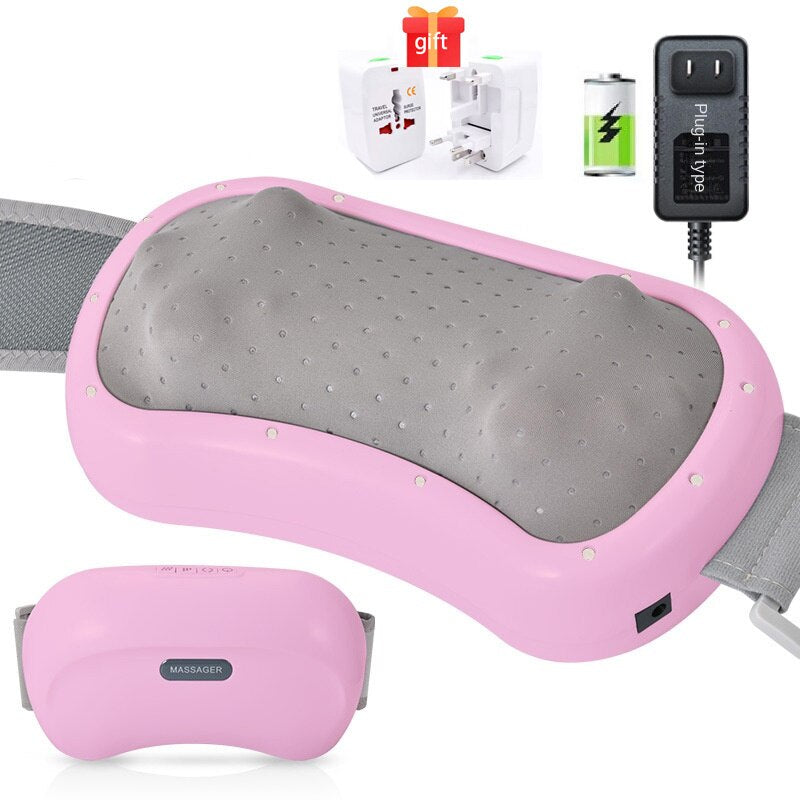 Electric Abdominal Massager Health Care Deep Knead Abdomen Instrument Vibration Body Massage Tool Physiotherapy Heating Slimming