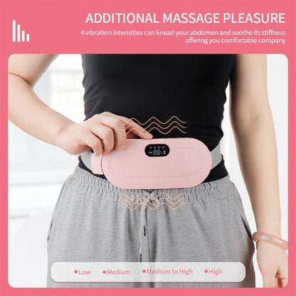 Lady Menstrual Heating Pad Warm Palace Belt Relieve Menstrual Pain Hot Compress Massager Uterus Cold Dysmenorrhea Relieving Belt