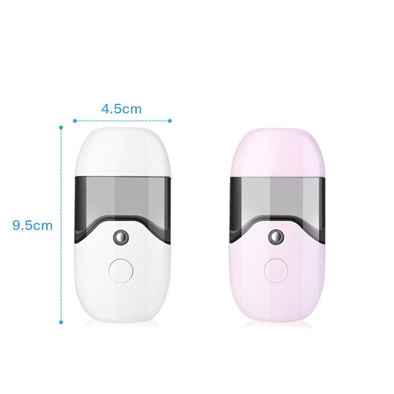 Facial Mist Face Steamer Spa Atomizer USB Mini Spa Face Steamer Portable Humidifier Rechargeable Moisturizing Nano