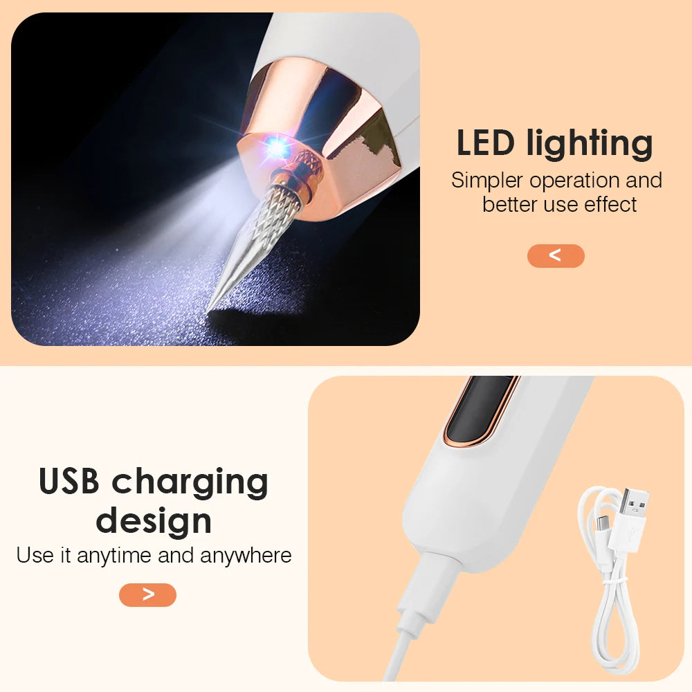 Easy-to-use LED light with simple operation for effective results, charges via USB.