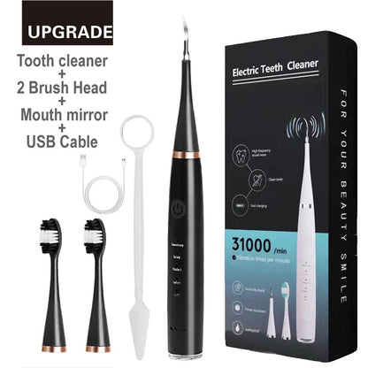 Sonic Electric Toothbrush Teeth Cleaner Oral Care Removal Of Dental Calculus Household Multifunctional Washable USB Charge Alloy