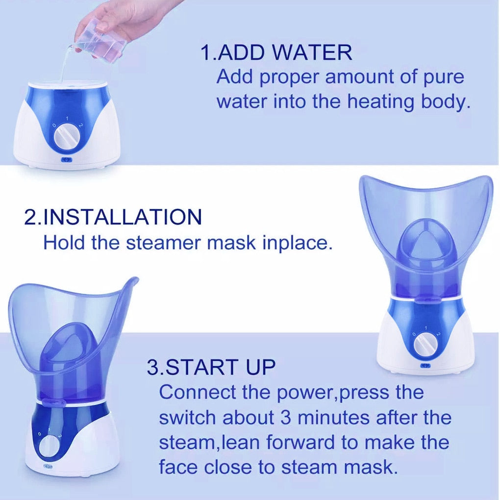 1ADD WATER Add proper amount of pure water into the heating body