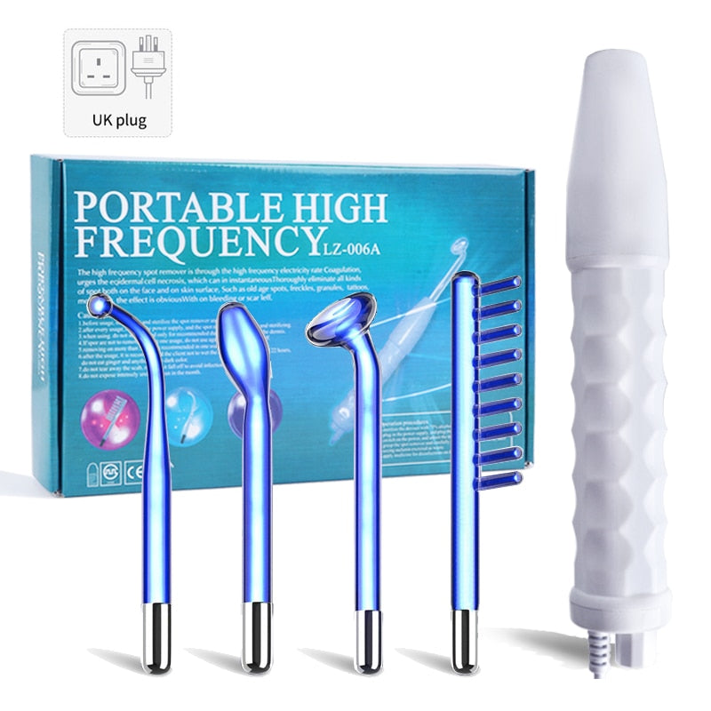 High Frequency Facial Machine Electrotherapy Wand FUSION Neon + Argon Wands Remove wrinkles Inflammation Acne Skin Care