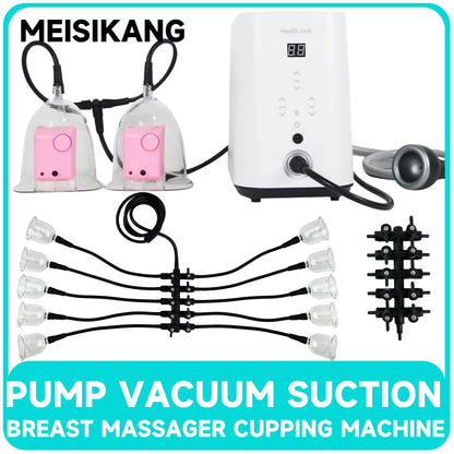 MEISIKANG Enlargement Electric  Breast Massager Slimming Fat Removal Anti-Chest Sagging Chest Vacuum Pump Device