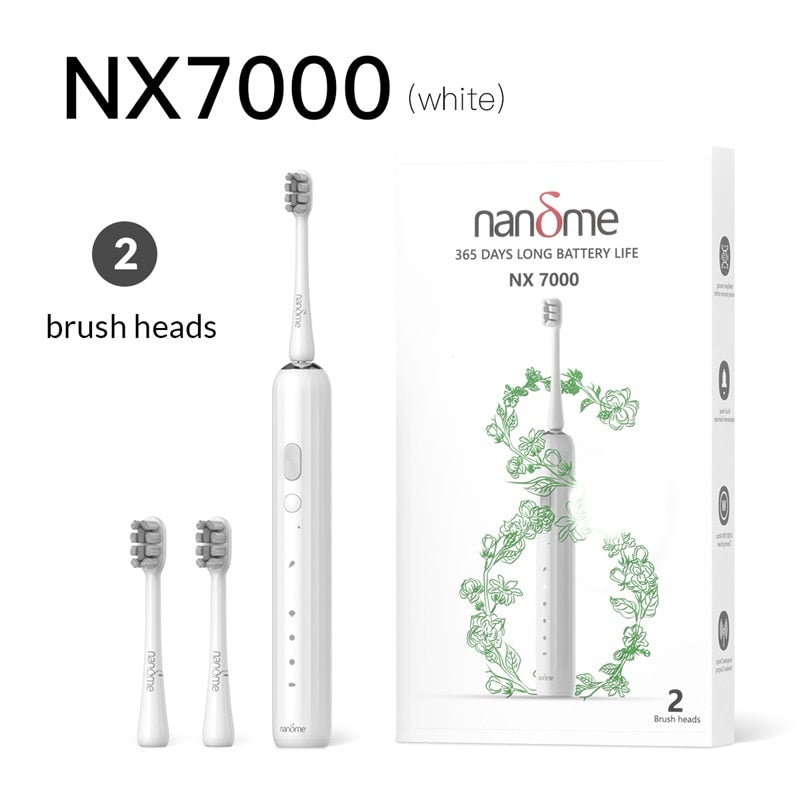 Nandme NX7000 Smart Sonic Electric Toothbrush Ultrasound IPX7 Rechargeable Tooth Brush 5 Mode Smart Time Whitener Teethbrush