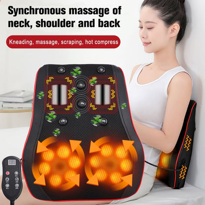 Massageador de Cintura Massageador Portátil para Carro Massageador de Relaxamento Muscular Massagem de Aquecimento Massagem de Pescoço Massagem de Relaxamento Corporal