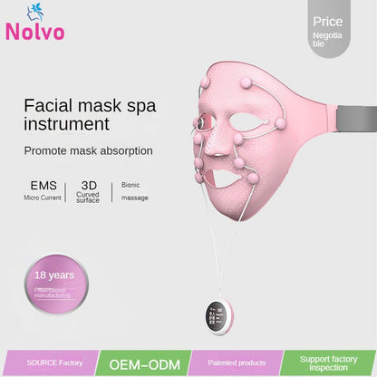 Multifunção 3 em 1 Máscara Facial de Silicone Massageador Facial Anti-rugas Lifting Facial Emagrecimento Máquina de Beleza Massageador Facial