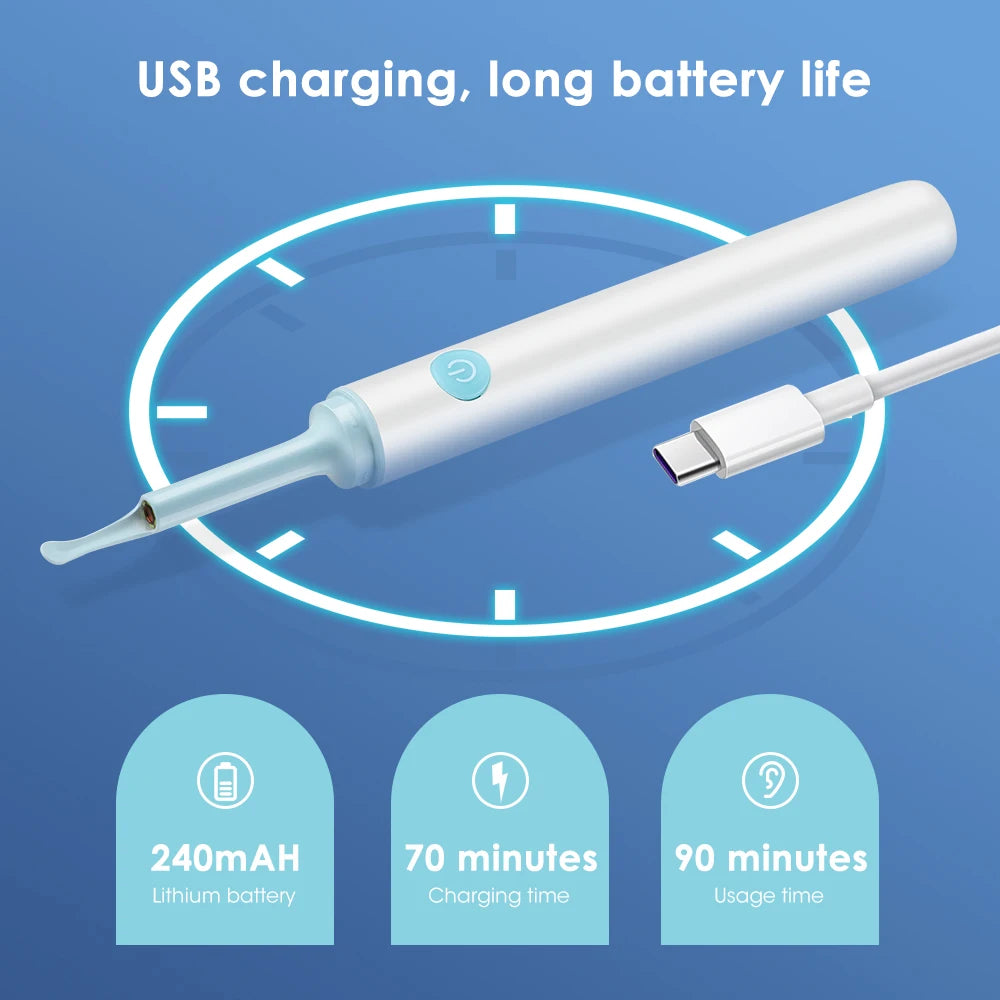 Charges via USB, offers up to 24 hours of battery life with 70-90 minute usage.