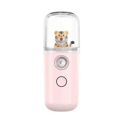 Conejo y Tigre creativo Nano pulverizador Facial Mini humidificador USB vaporizador de cara nebulizador hidratante belleza instrumentos cuidado de la piel