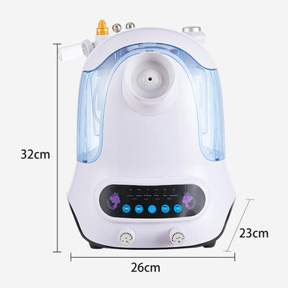 6IN1 Hydrogen Oxygen Small Bubble Facial Beauty Hot Cold Facial Steamer Spray Hydrafacial Deep Cleansing RF Bio-Lifting Machine