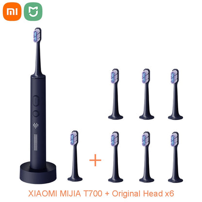 XIAOMI MIJIA T700 Sonic Electric Toothbrush Teeth Whitening Intelligent Ultrasonic Vibration Oral Cleaner Brush IPX7 LED Display