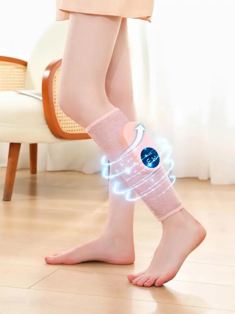 Relieve leg pain and fatigue with this air compression heating massager's vibration and calf relief technology.