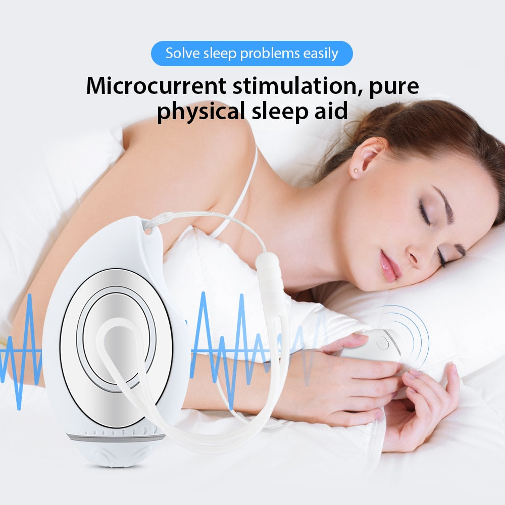 Aide au Sommeil Soulagement de l'Insomnie Micro-courant Portable Hypnose CES Stress Mental Anxiété Dépression Eliminat Détendez-vous avec Sling Brain