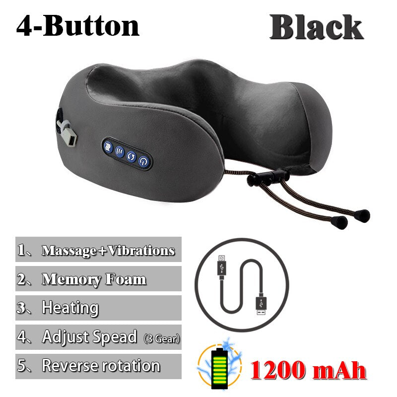 4-Button Black 1 Massage--Vbrations 2 Memory