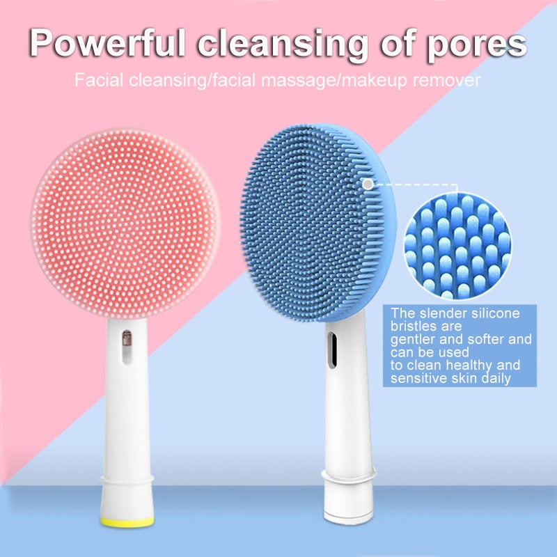 silicone bristles are gentler and softer and can be used