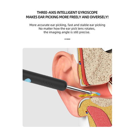 three-axis ear pick lens rotates to make ear