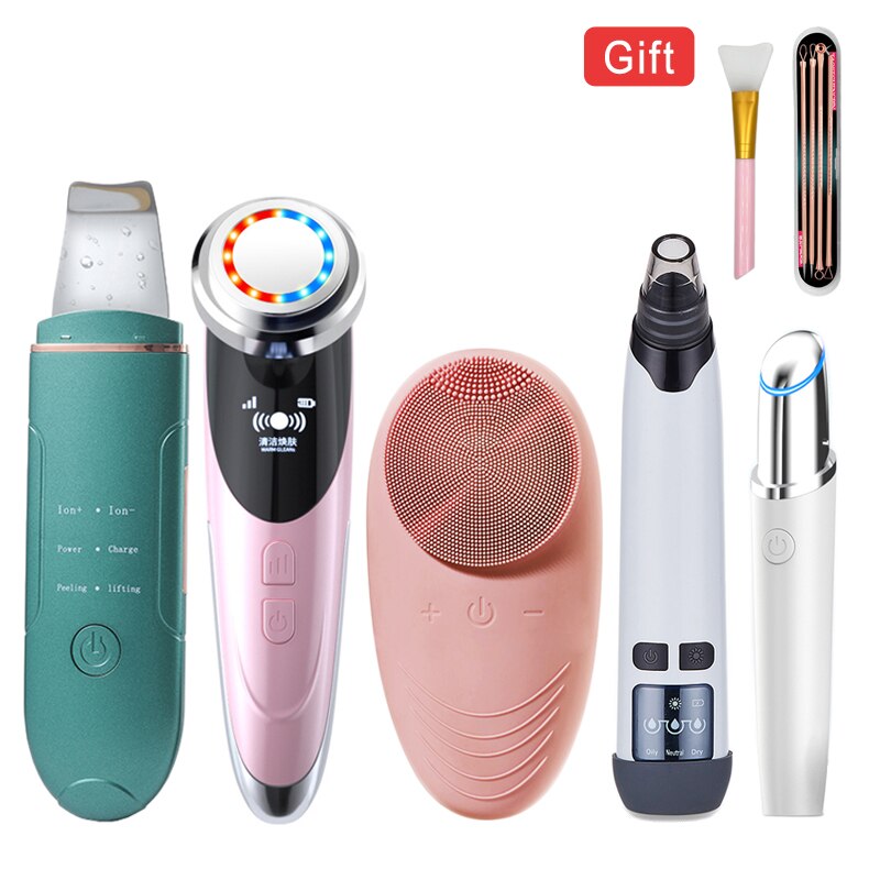 Facial Cleansing Brush Waterproof Sonic High Frequency Vibrating Face Brush for Deep Cleansing, Gentle Exfoliating and Massaging