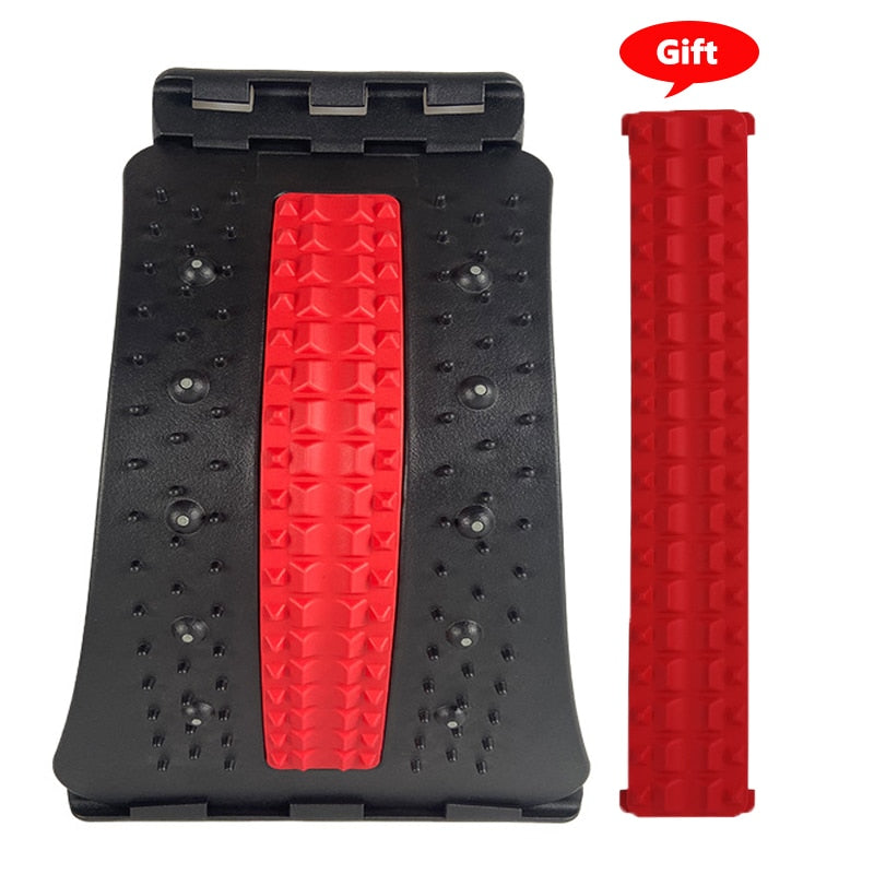 4 Level Back Massager Magnetic Therapy Back Stretcher Neck Stretch Massage Tools Lumbar Support Pain Relief Back Stretcher