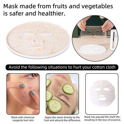 Mini Fruit Mask Machine DIY Fruit Vegetable Face Mask Maker Facial Care Beauty Machine Natural Collagen Cream Making Mask Kit