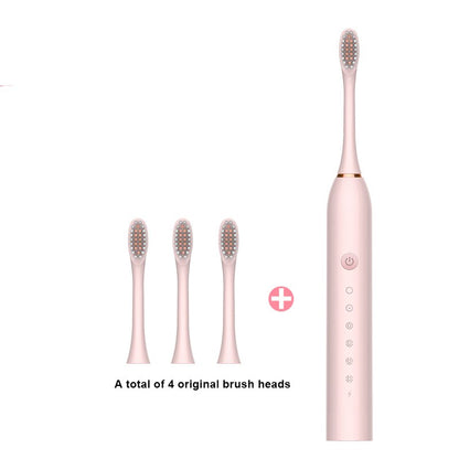 Sonic Electric Toothbrush Adult Smart Timing Tooth Brush Teeth Whitening Fast USB Rechargeable Toothbrush Replacement Head J189