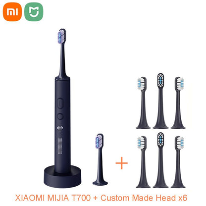 XIAOMI MIJIA T700 Sonic Electric Toothbrush Teeth Whitening Intelligent Ultrasonic Vibration Oral Cleaner Brush IPX7 LED Display