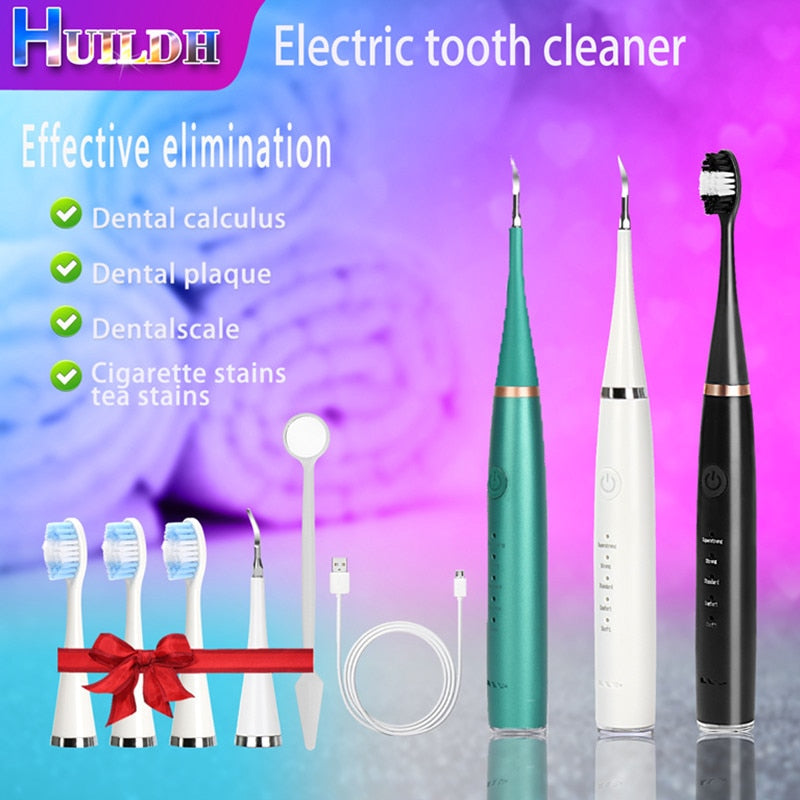 Sonic Electric Toothbrush Teeth Cleaner Oral Care Removal Of Dental Calculus Household Multifunctional Washable USB Charge Alloy