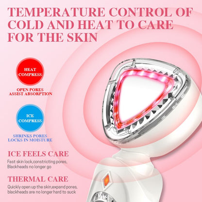 Ultrasound Face Massager Hot Cold LED Photon Therapy Skin Rejuvenation Facial Lifting Wrinkle Acne Remover Beauty Care Tool