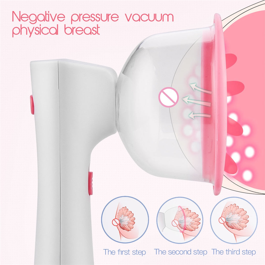 Negotive pressure vacuUm physical breast The first step The second