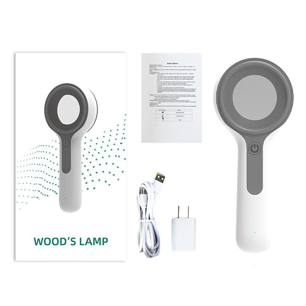 Lâmpada Woods médica analisador de pele em instrumentos analíticos clínicos dermatoscópio testador de doenças de pele