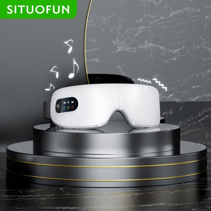 Eye Massager with Heat, Vibration and Bluetooth Music, Smart Massage Eye Mask for Eye Relax, Reduce Eye Strain, Improve Sleep