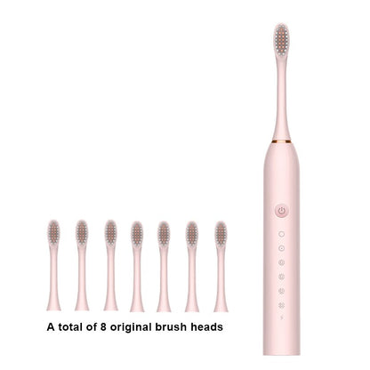 Sonic Electric Toothbrush Adult Smart Timing Tooth Brush Teeth Whitening Fast USB Rechargeable Toothbrush Replacement Head J189