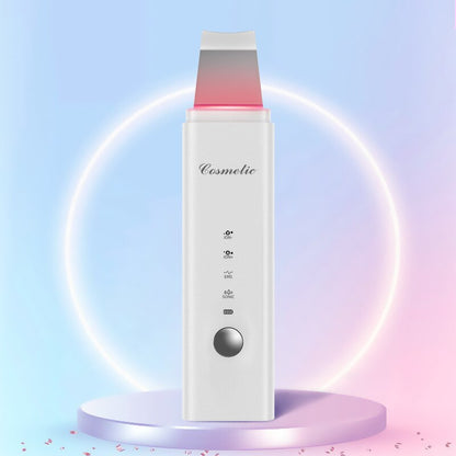 Ultrasonic Skin Scrubber LED Light EMS Ion Massager Lifting Peeling Facial Pore Cleaner Máquina de limpeza facial profunda Dispositivo de beleza