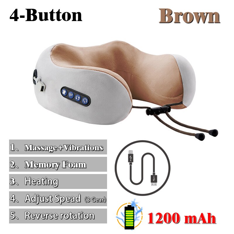 4-Button Brown 1 Massage-- Vbrations 2. Memory