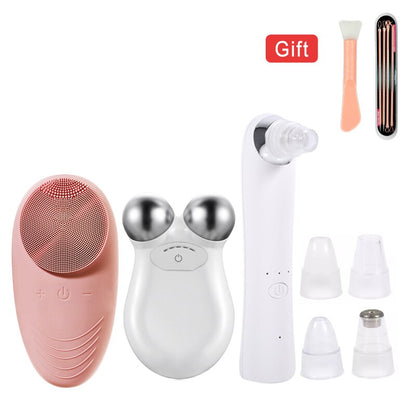 Facial Cleansing Brush Waterproof Sonic High Frequency Vibrating Face Brush for Deep Cleansing, Gentle Exfoliating and Massaging