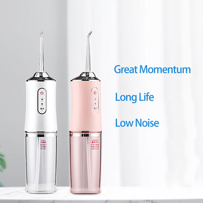 Oral irrigator portable dental water flosser with 4 nozzles usb rechargeable electric toothbrush ipx7 replacement brush head