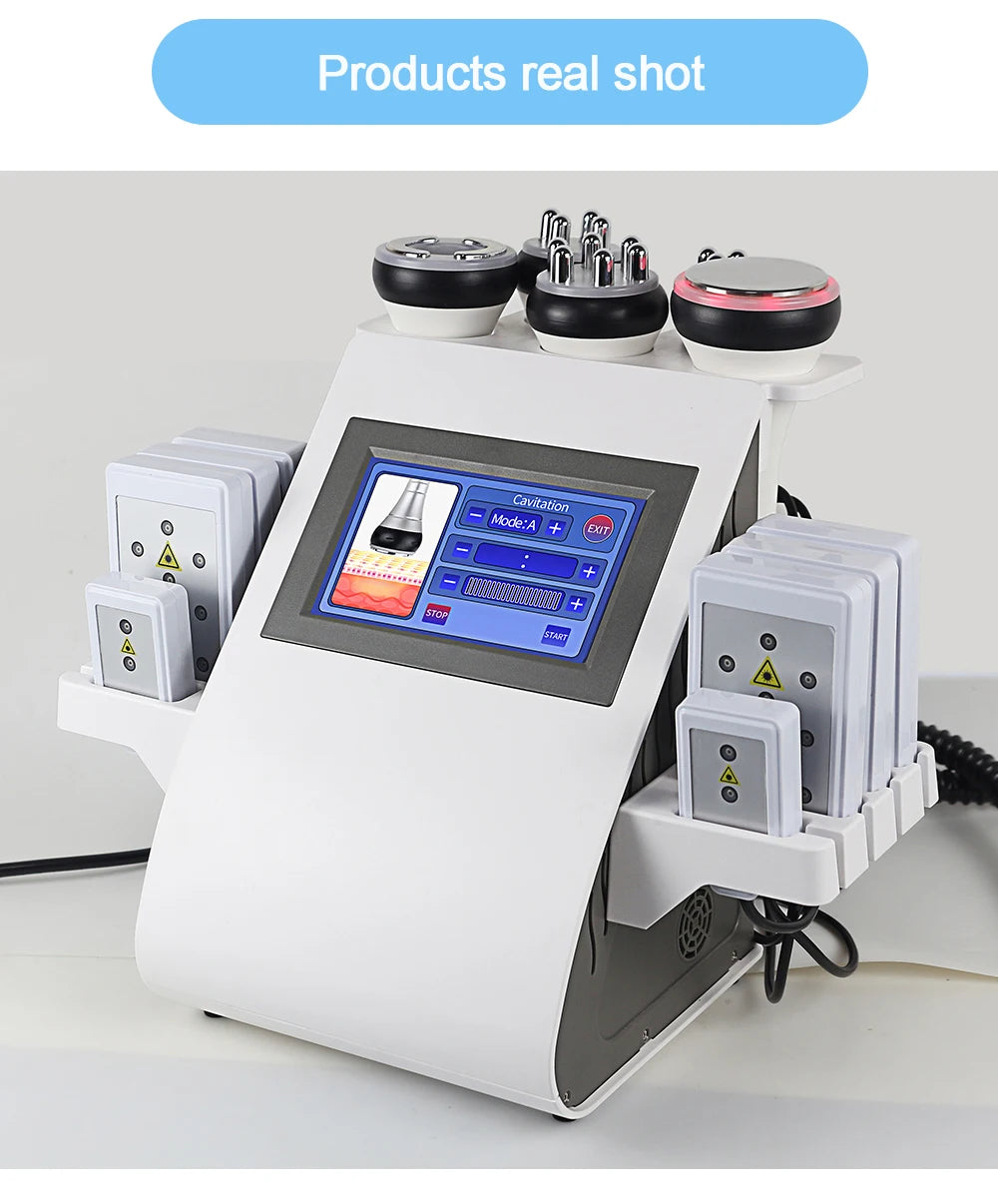 Real image shows exit stop mode for cavitation function.