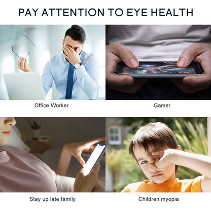 Pay attention to eye health Office Worker Gamer up late family Children