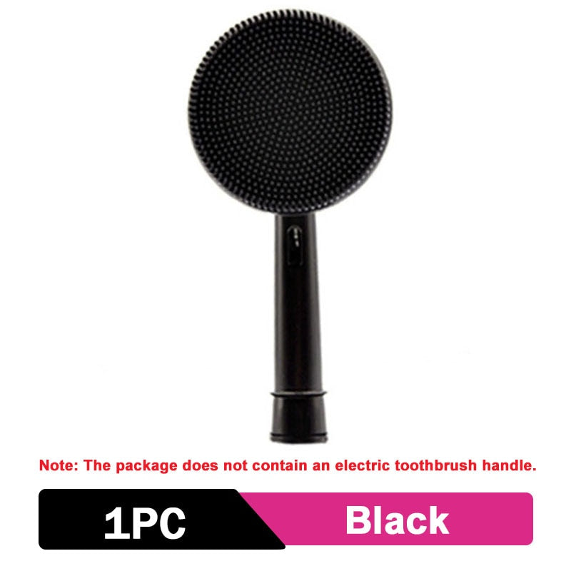 Package does not contain an electric toothbrush handle . 1PC Black 